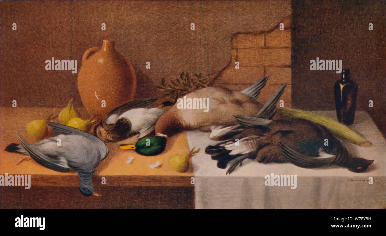 "Still Life Spiel Birds", c1895. Künstler: William Cruikshank. Stockfoto