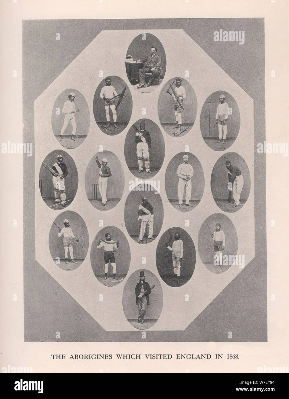 "Die Aborigines das England im Jahr 1868', 1912 besuchte.  Künstler: unbekannt. Stockfoto