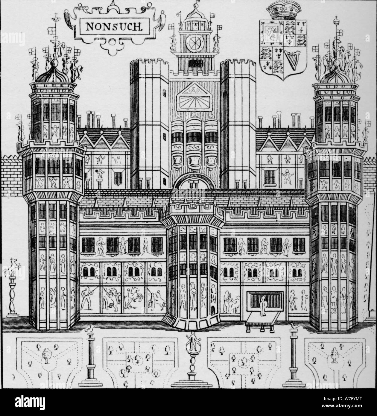 Nonsuch House, London, c1845 (1904). Künstler: unbekannt. Stockfoto