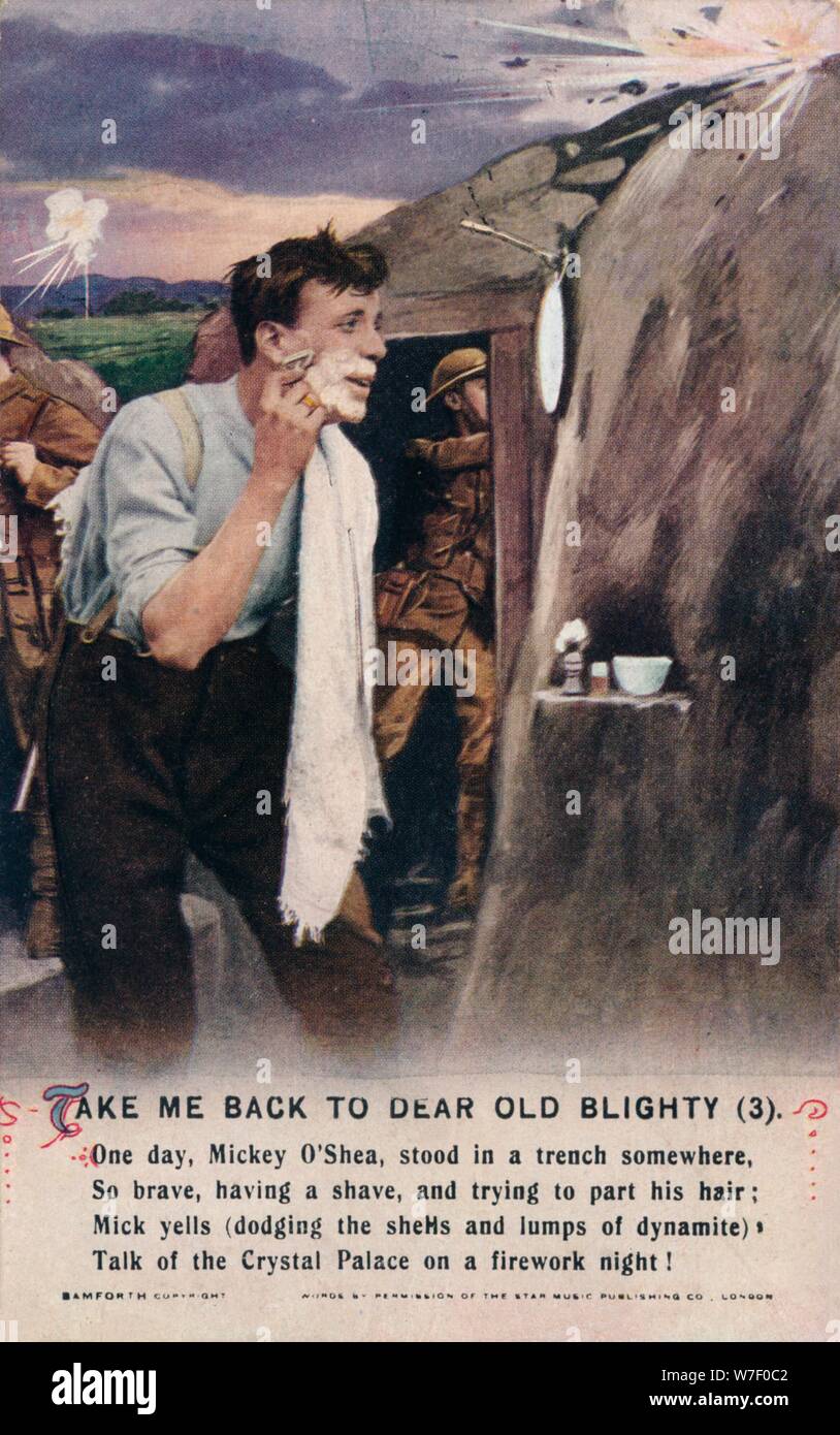 "Nehmen Sie mich zurück zu Liebe alte Blighty (3)", c1916.  Künstler: unbekannt. Stockfoto