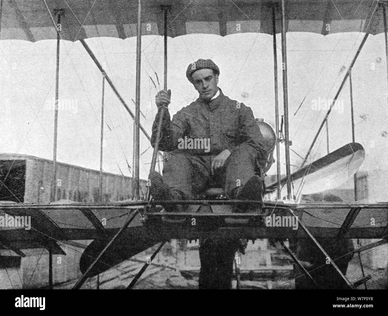 Claude Grahame-White, englischer Luftfahrtpionier, 1910 (1933). Künstler: Flug Foto geteilt. Stockfoto