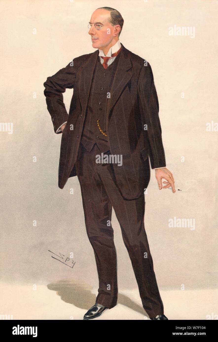 "Herr Hugh Chisholm", 1911-Künstler: Sir Leslie Matthew Ward. Stockfoto