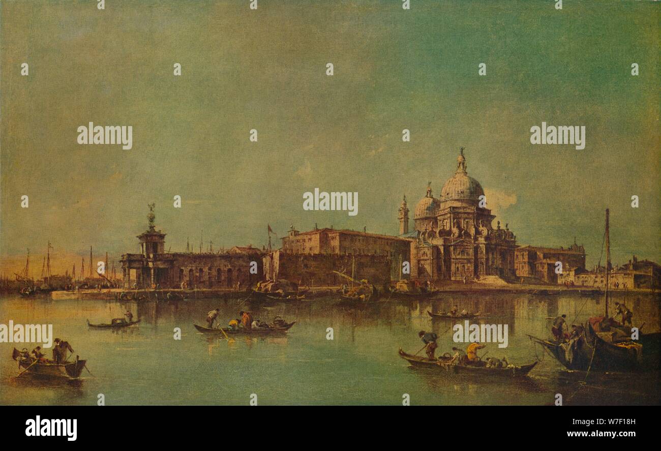 "Dogana und Salute, Venedig", c1775, (1938). Künstler: Francesco Guardi. Stockfoto
