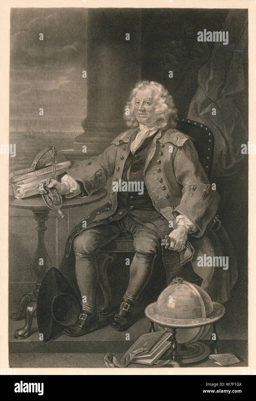 "Capitain Thomas Coram', 1740.  Künstler: William Hogarth. Stockfoto