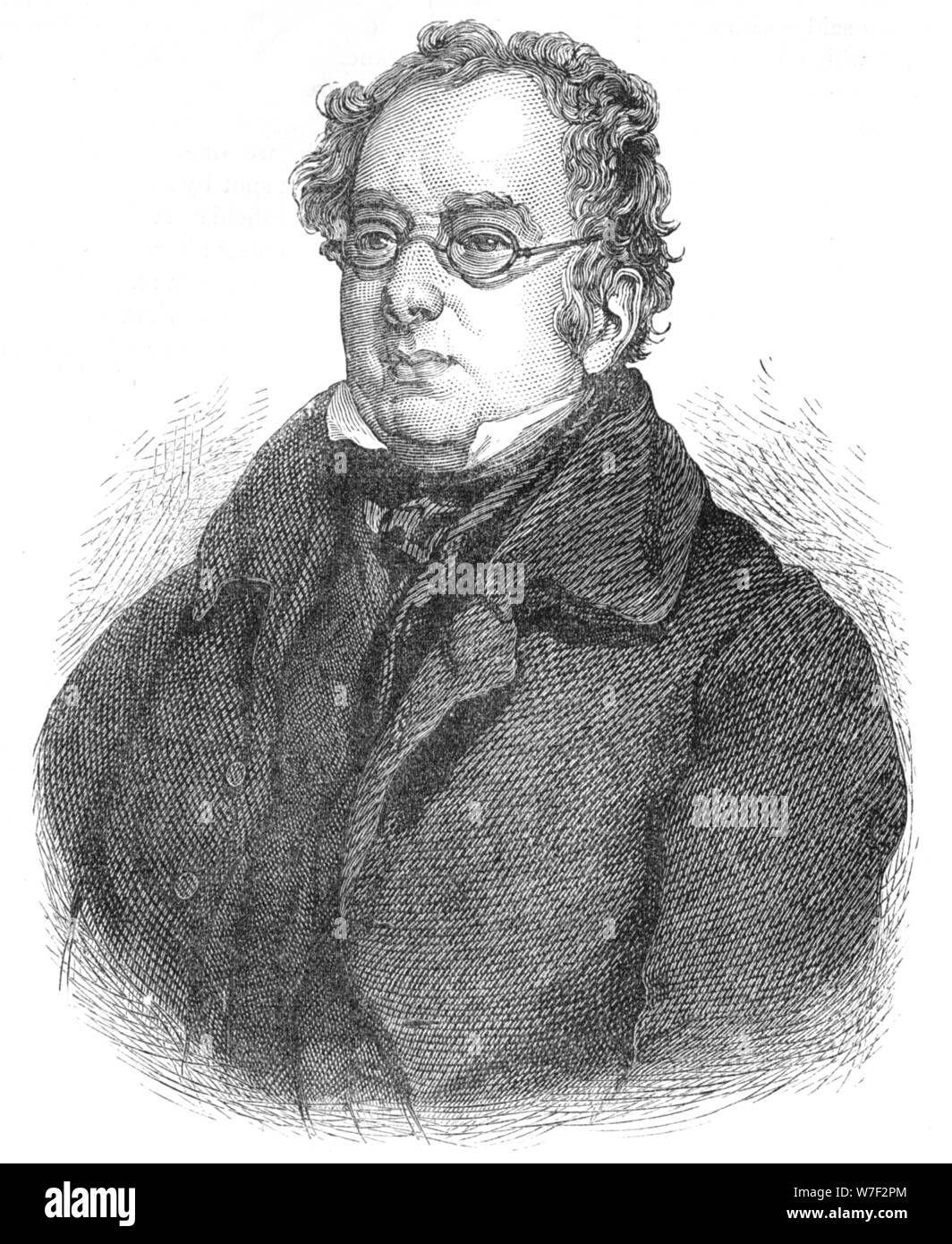 Isaac D'Israeli, britischer Schriftsteller und Gelehrter, c1840 (1878). Künstler: unbekannt. Stockfoto