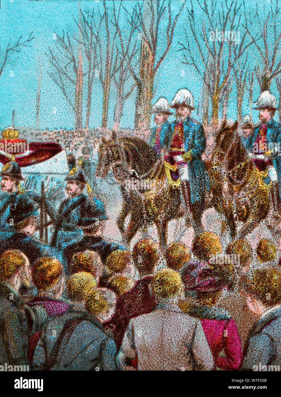"Das Begräbnis Trauerzug von Königin Victoria gefolgt von König Edward VII", 1901 (c1902). Künstler: unbekannt. Stockfoto