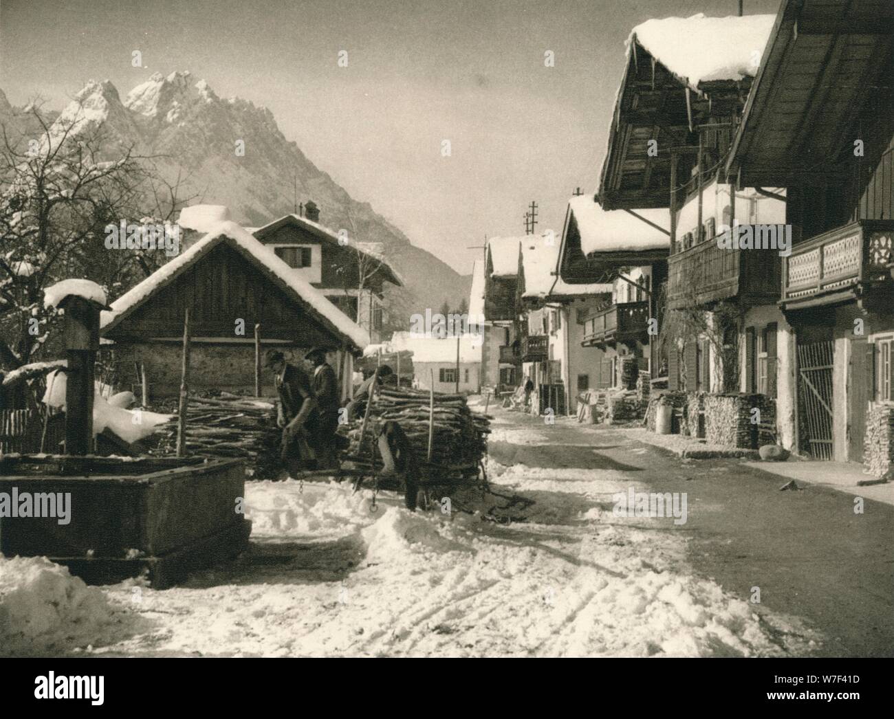 "Garmisch", 1931. Künstler: Kurt Hielscher. Stockfoto