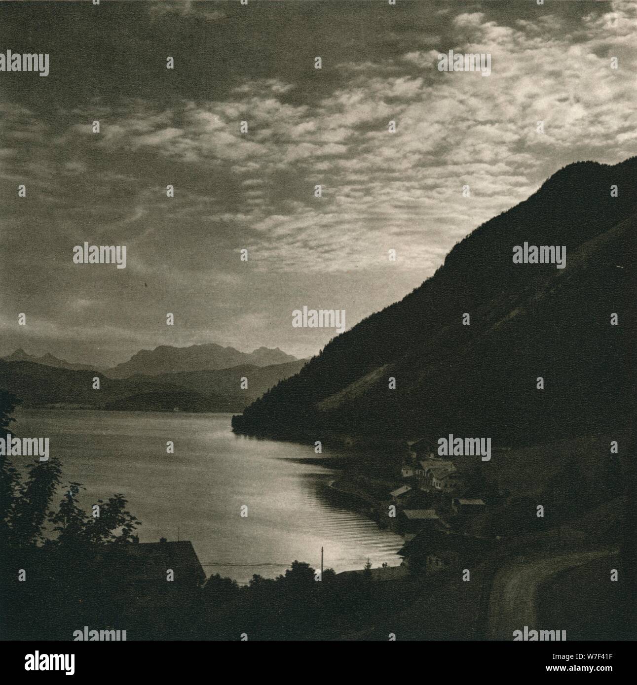 "Abend am Walchensee", 1931. Künstler: Kurt Hielscher. Stockfoto