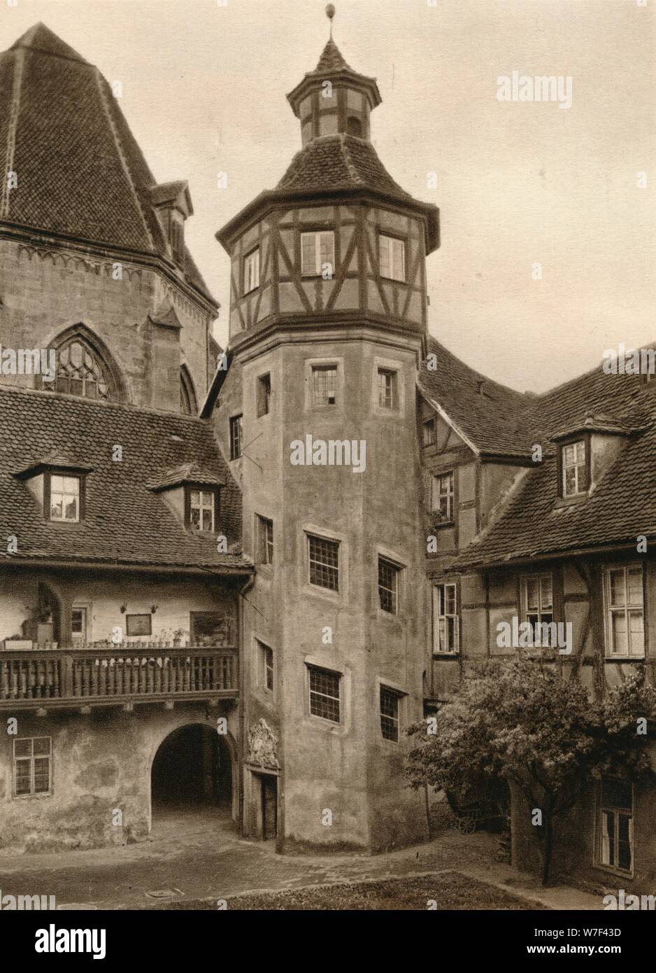 "Ansbach - Hof", 1931. Künstler: Kurt Hielscher. Stockfoto
