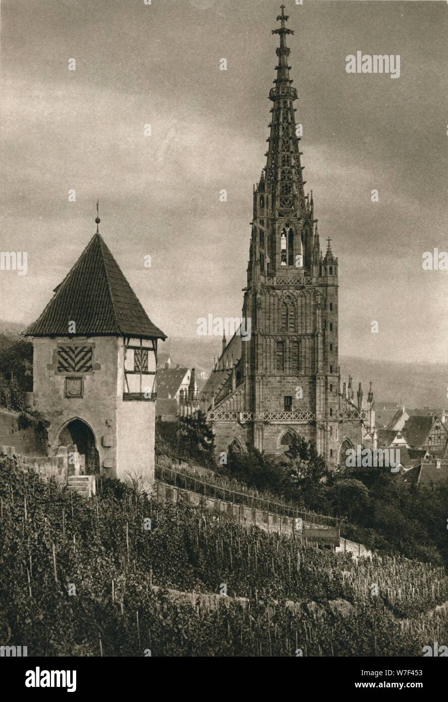 "Eßlingen. Frauenkirche, 1931. Künstler: Kurt Hielscher. Stockfoto