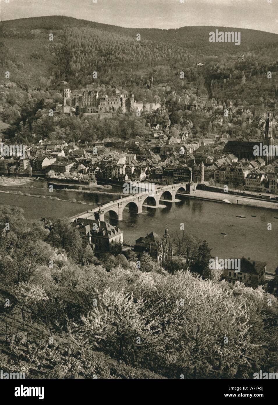 "Heidelberg", 1931. Künstler: Kurt Hielscher. Stockfoto