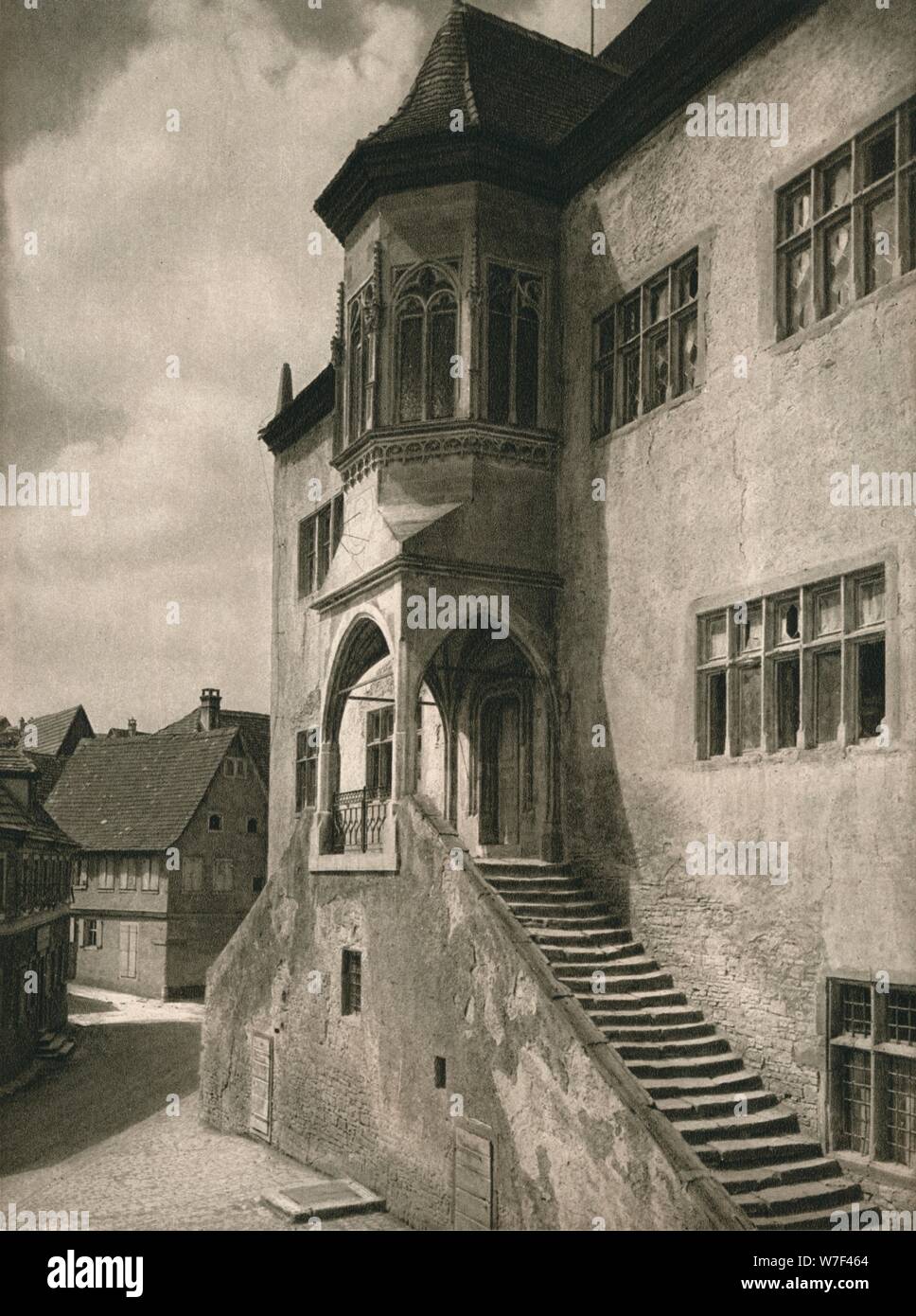 "Dettelbach A. Main - Rathaus", 1931. Künstler: Kurt Hielscher. Stockfoto