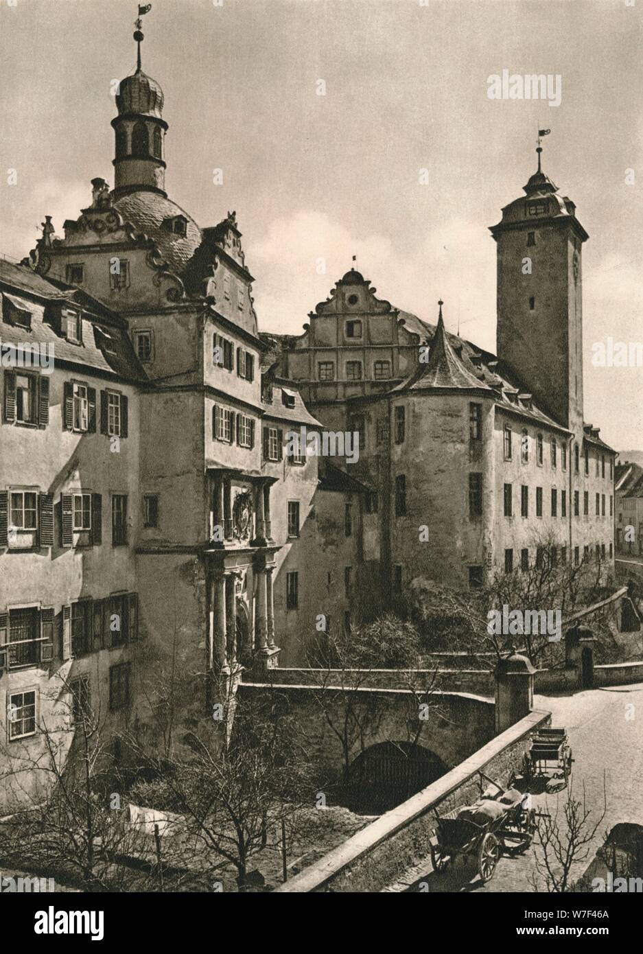 "Mergentheim - Deutschherenschloss", 1931. Künstler: Kurt Hielscher. Stockfoto