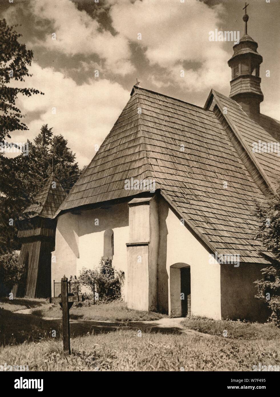 "Paczyna (Oberschlesien) - Kirche", 1931. Künstler: Kurt Hielscher. Stockfoto