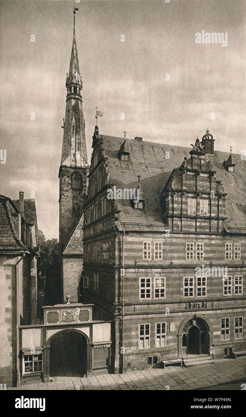 "Hamelner Hochzeitshaus, 1931. Künstler: Kurt Hielscher. Stockfoto
