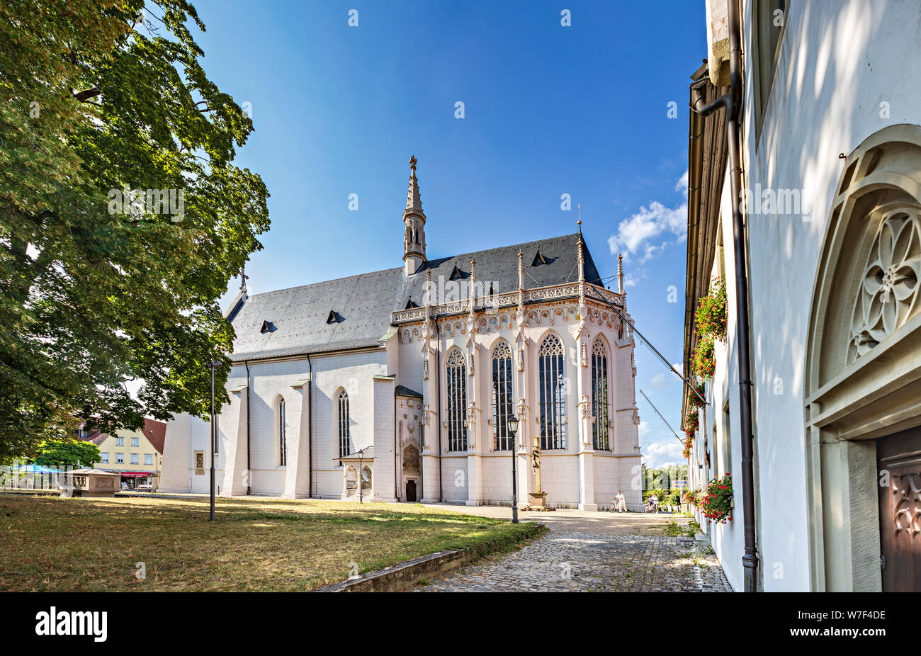 Zeil, Deutschland - ca. April 2019: Der ritterkapelle in Haßfurt in Zeil County, Bayern, Deutschland Stockfoto