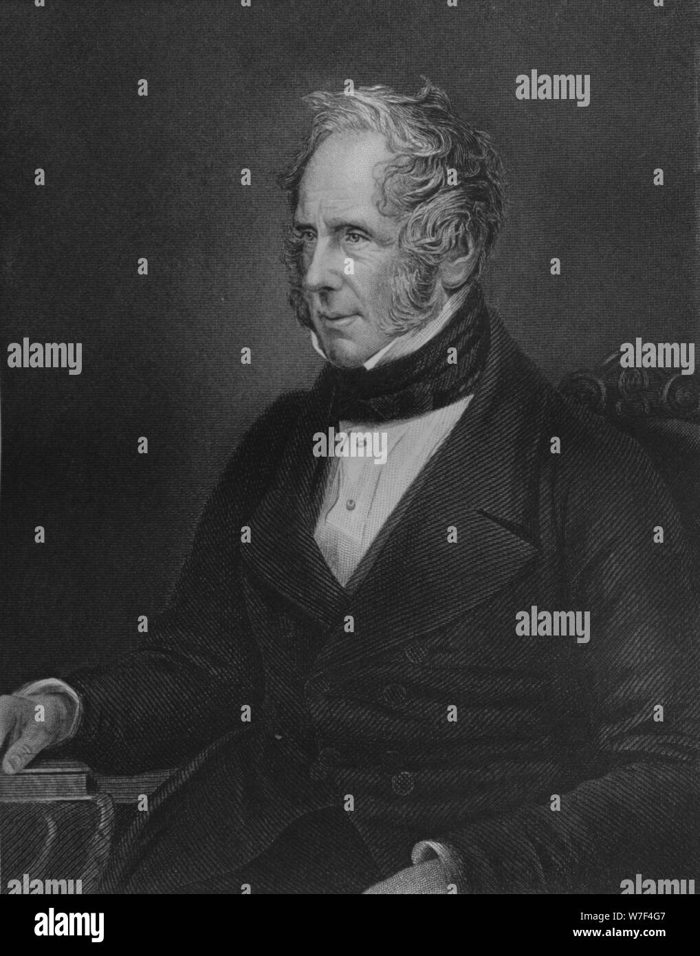 "Richtige ehrenwerten Viscount Palmerston, K.G.", 1859. Künstler: Thomas William Hunt. Stockfoto