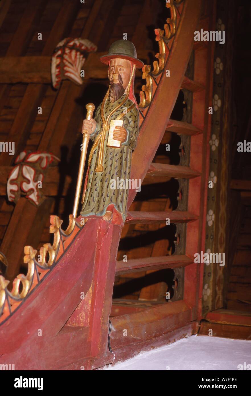 Bere Regis Church, Detail des Daches, Dorset, 20. Jahrhundert. Künstler: CM Dixon. Stockfoto