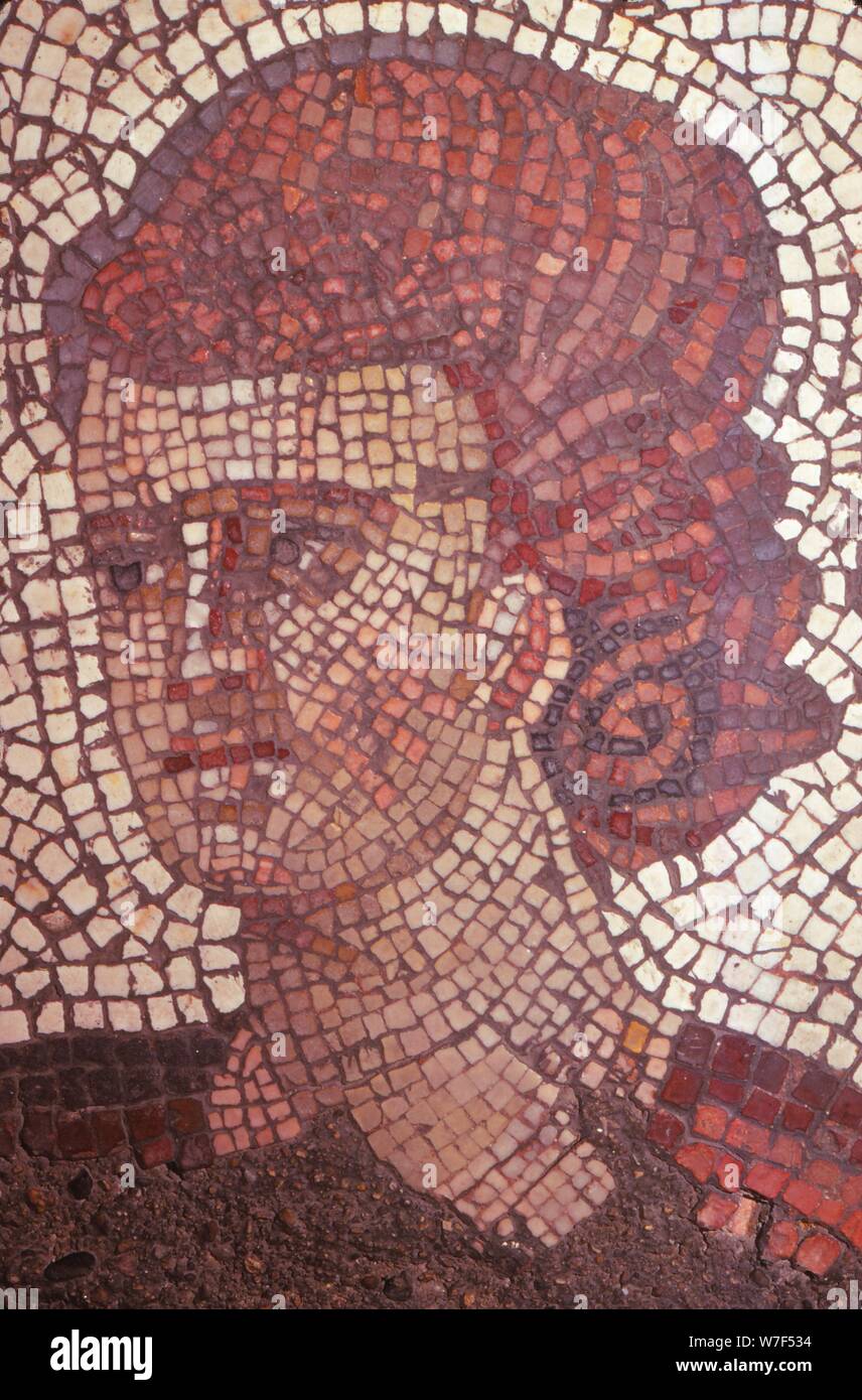 Byzantinische Bodenmosaik im großen Palast, Istanbul, 565-578 n. Chr. (20. Jahrhundert).  Künstler: unbekannt. Stockfoto