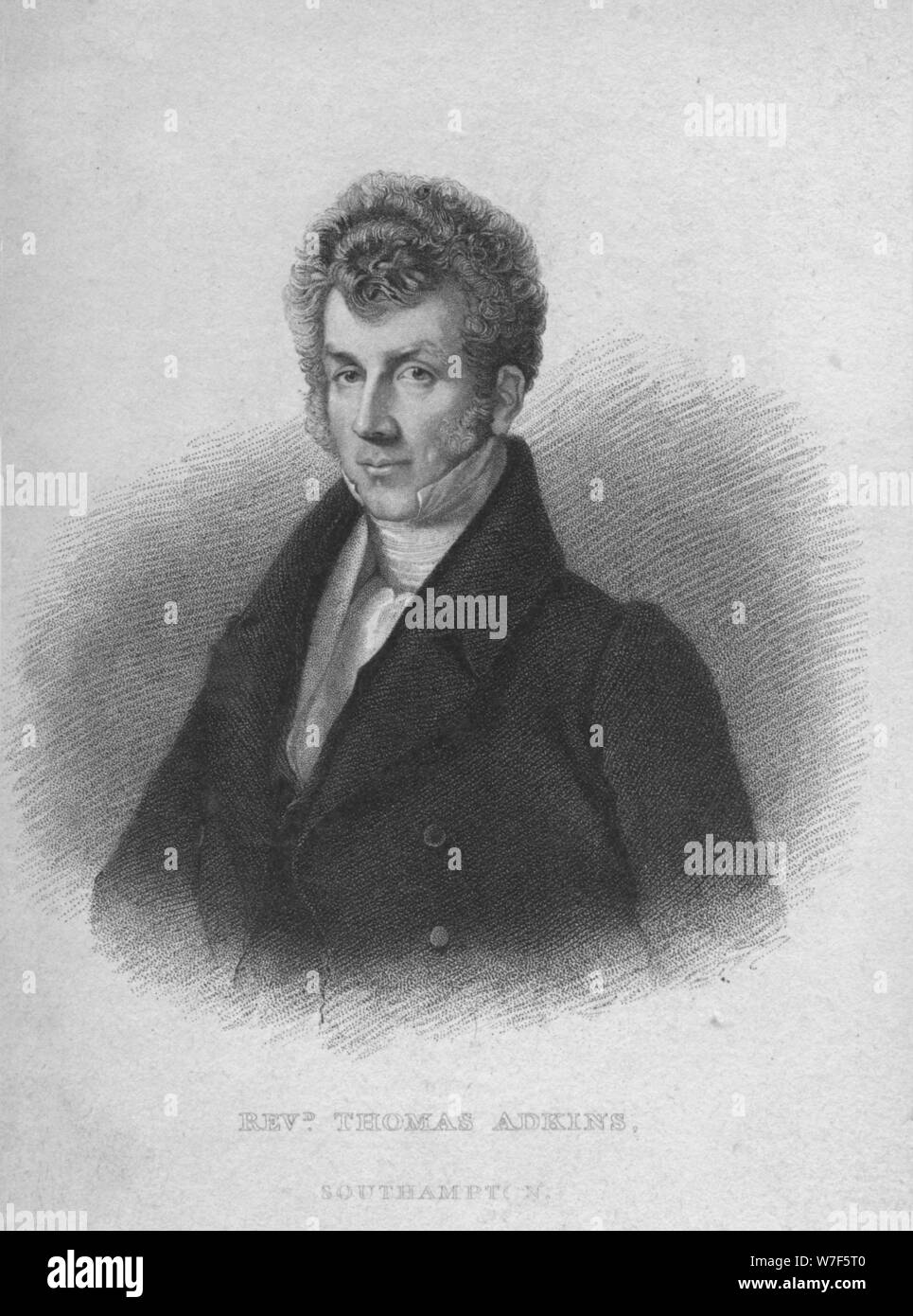 "Reverend Thomas Adkins", c1830. Künstler: Fenner, Sears & Co. Stockfoto