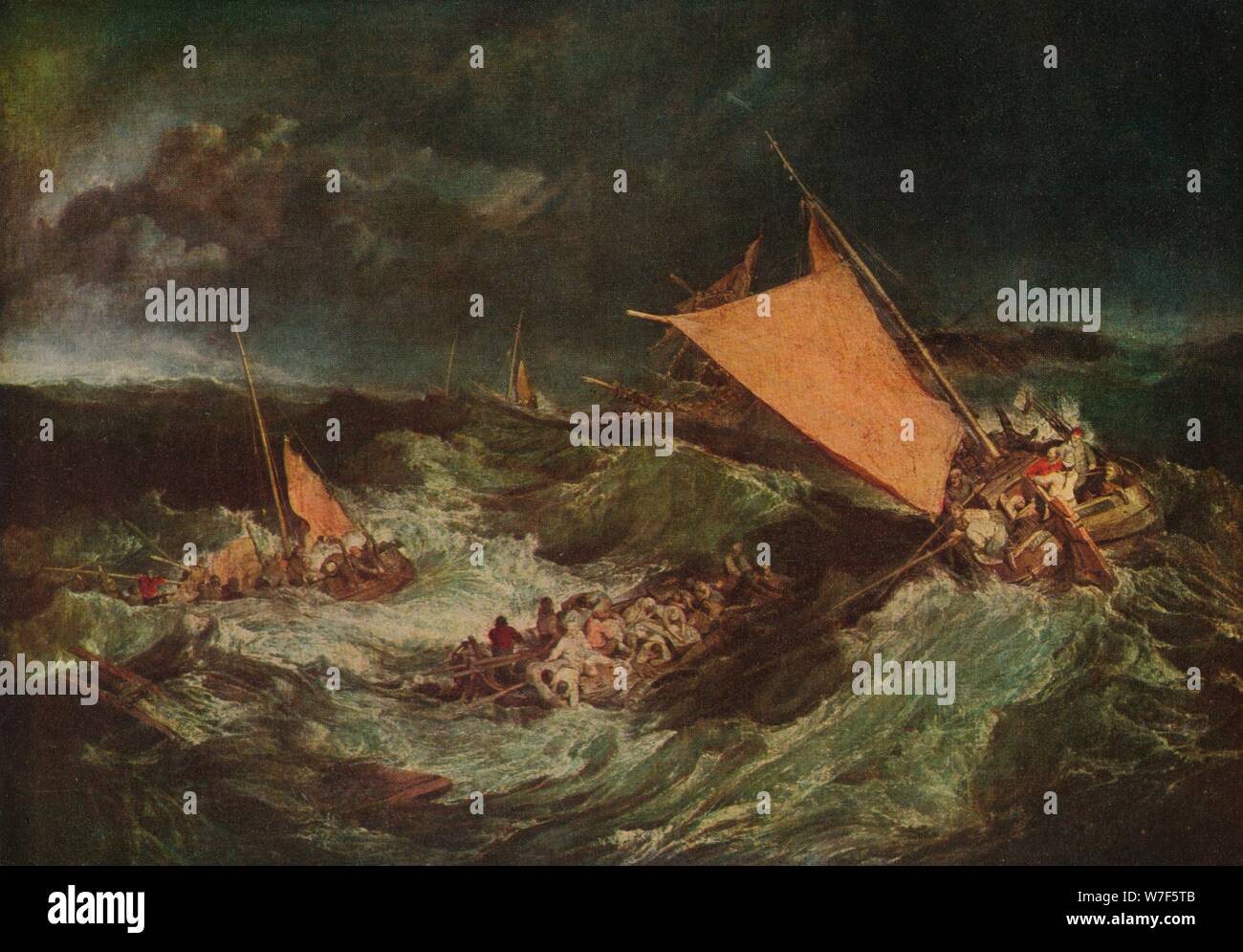 "Das Schiffswrack", c1805. Künstler: JMW Turner. Stockfoto