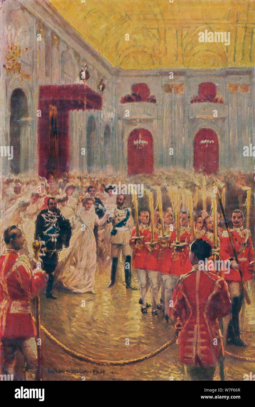 '' Bermahlung der Prinzessin Vittoria Luise Mit Dem Herzog Ernit August von Braunschweig', Mai 1913. Künstler: William Gale. Stockfoto