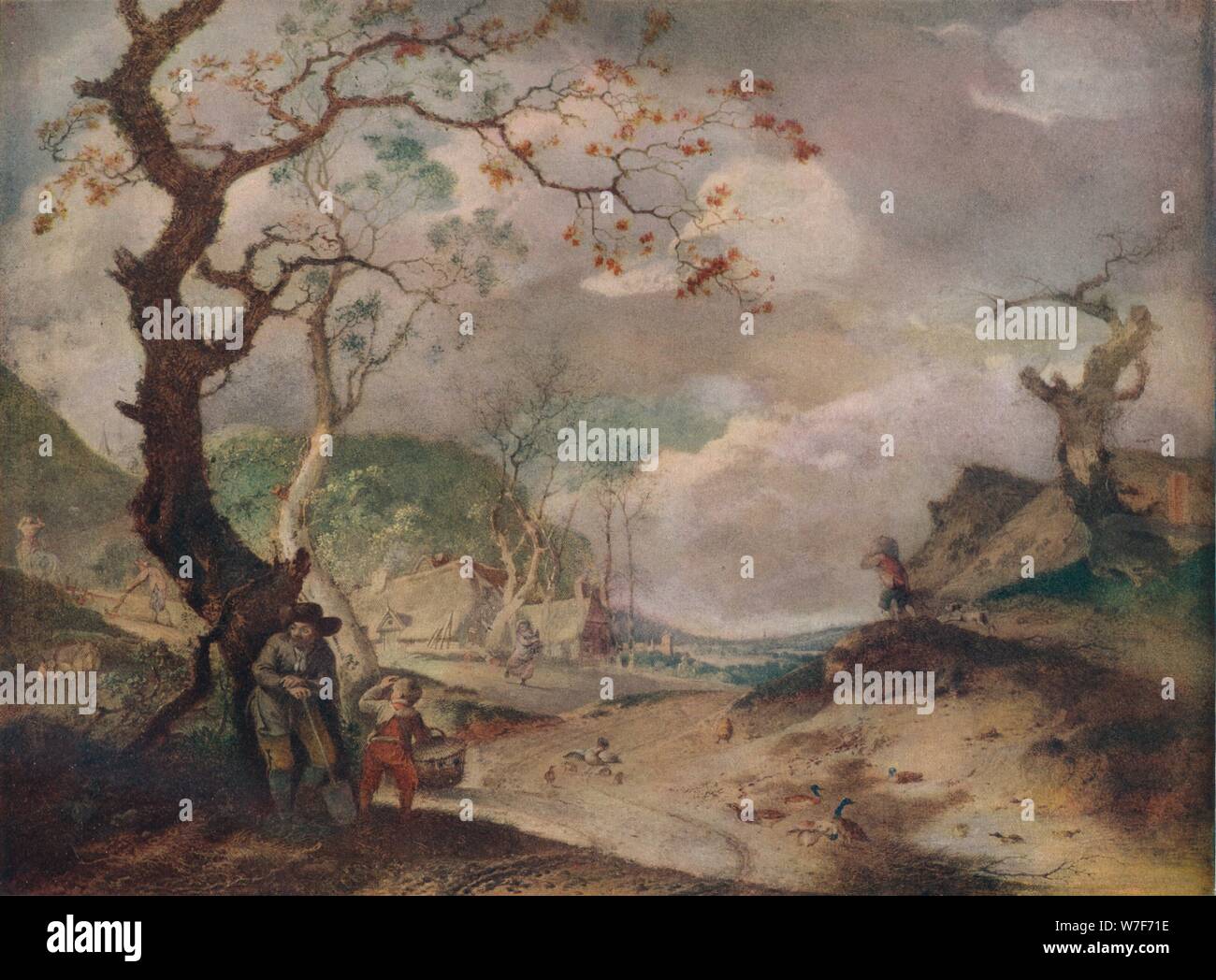 "Landscape", aus dem 18. Jahrhundert. (1912) Künstler: Jean-Baptiste Pillement. Stockfoto