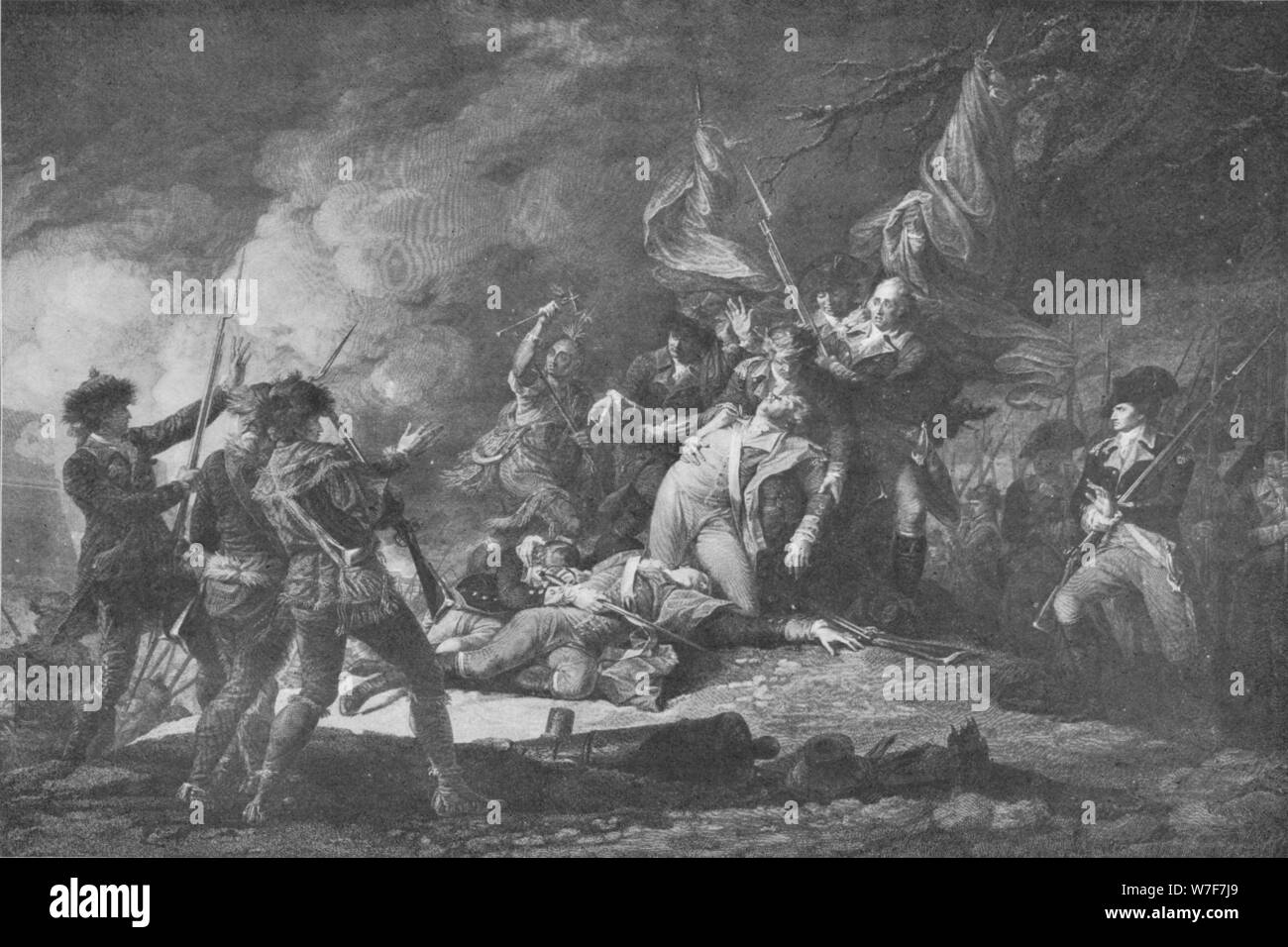 'Tod von General Montgomery', 1798 (1909). Schöpfer: JT Clemens. Stockfoto