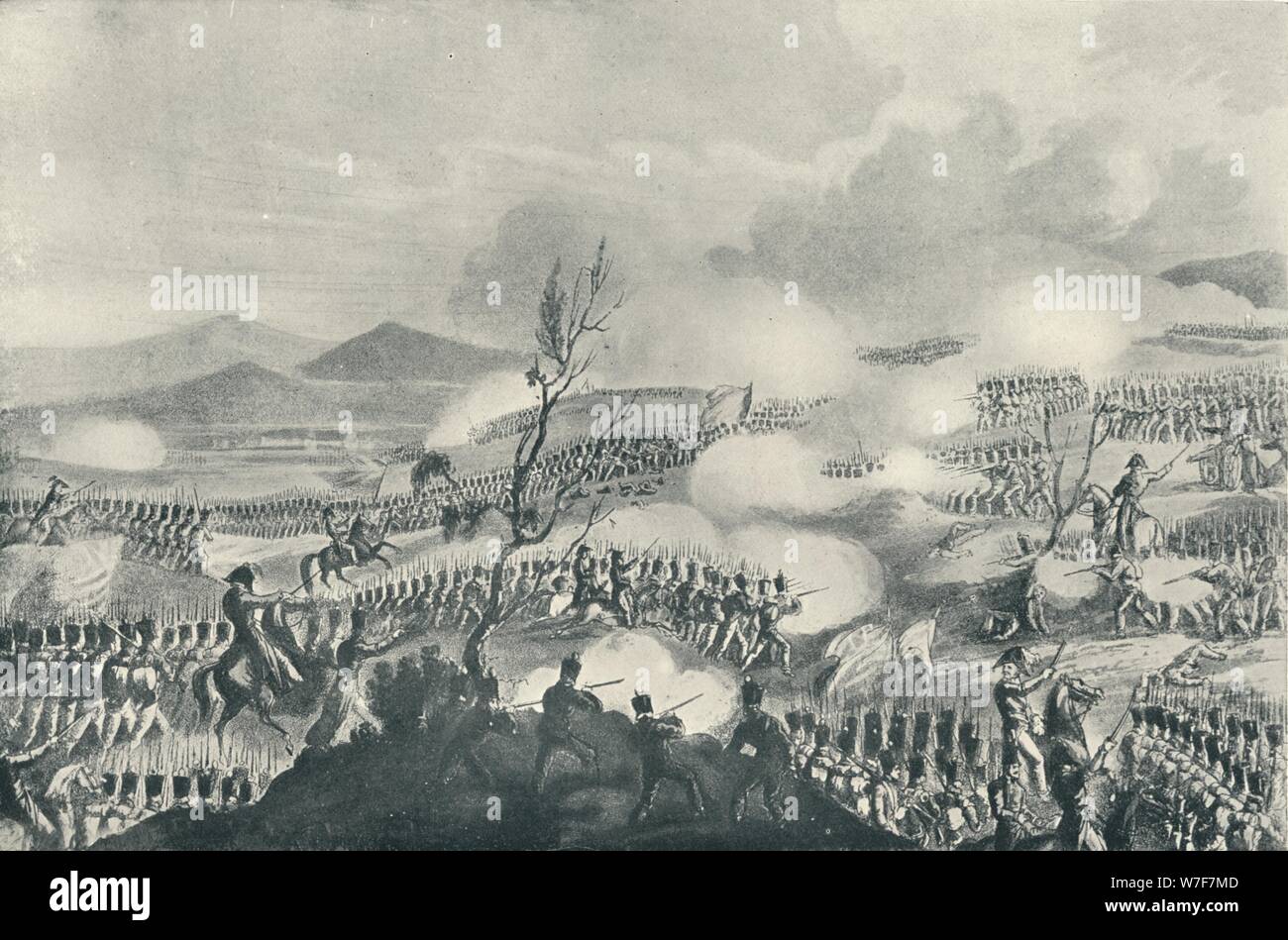 "Battle of Nivelle, 10. November 1813", 1815 (1909). Künstler: Thomas Sutherland. Stockfoto