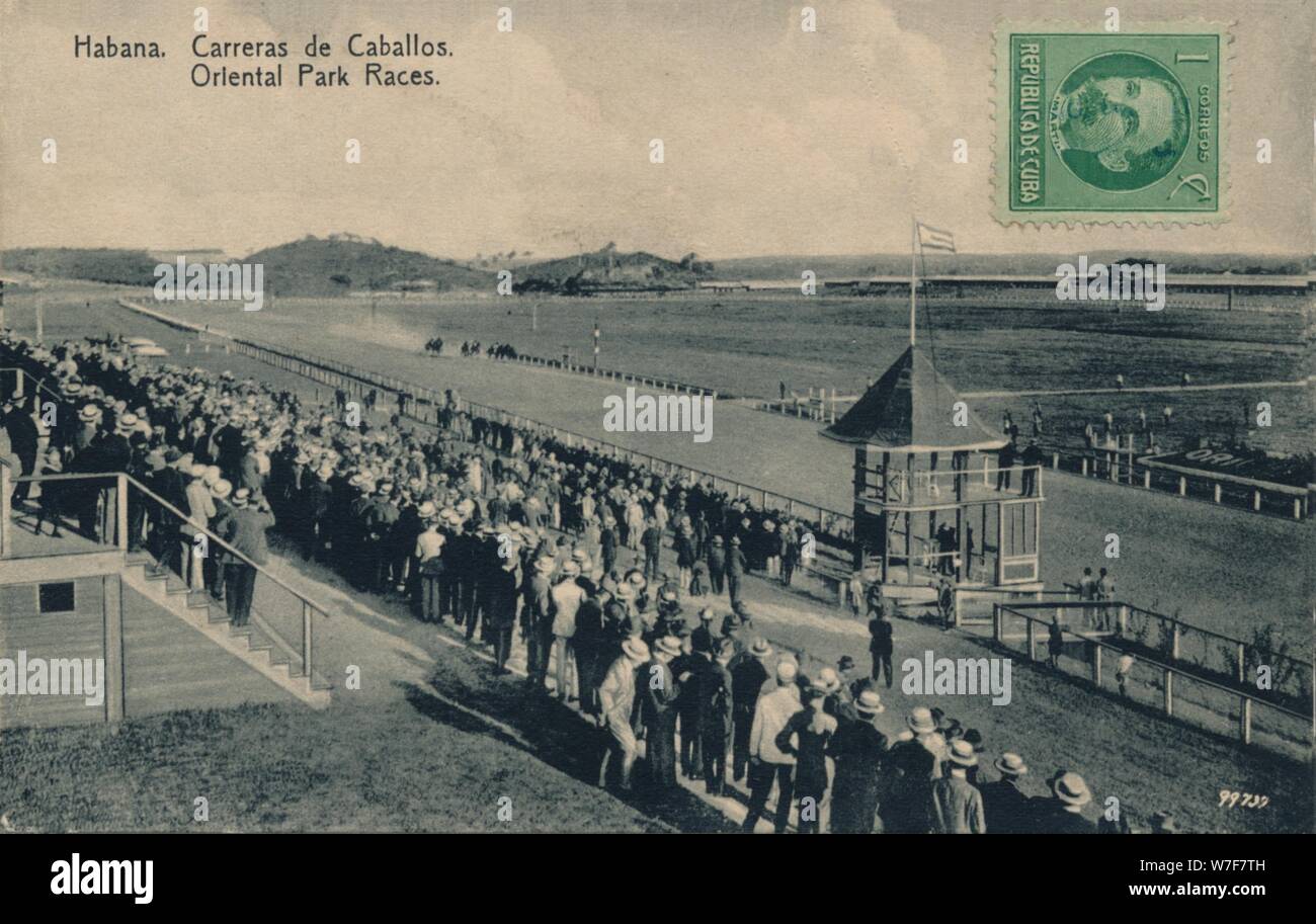 "Habana. Oriental Park Rennen, c1910. Künstler: unbekannt. Stockfoto