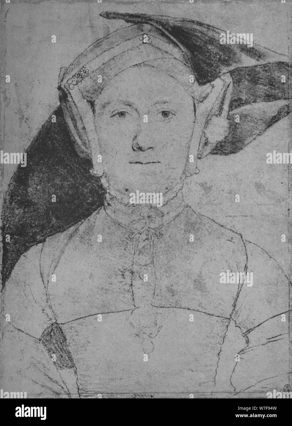 "Eine Dame: unbekannt", c1532-1543 (1945). Künstler: Hans Holbein der jüngere. Stockfoto