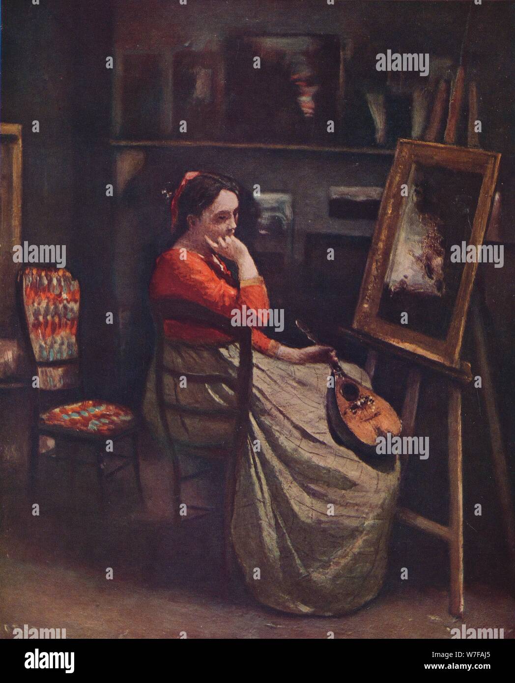 "L ' Atelier de Corot", c1865, (1939). Künstler: Jean-Baptiste-Camille Corot. Stockfoto