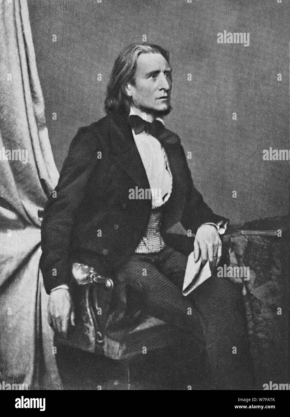 "Franz Liszt", c1860, (1939). Künstler: Franz Seraph Hanfstaengl. Stockfoto