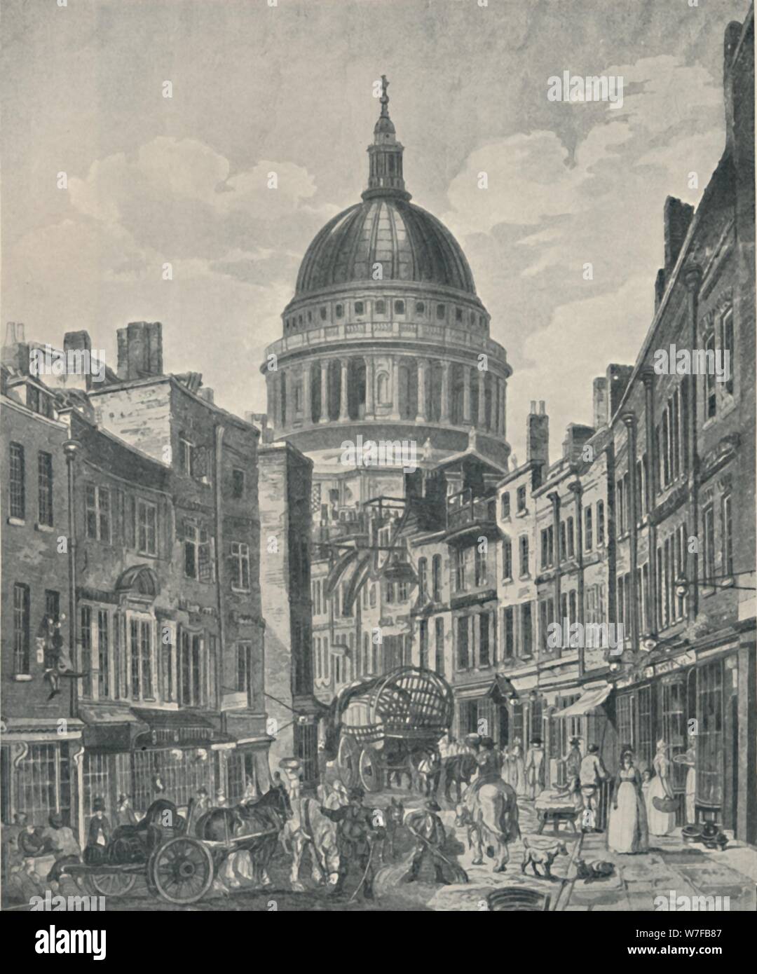 "In St. Martin's-Le-Grand, 1800", (1920). Künstler: James Baily. Stockfoto