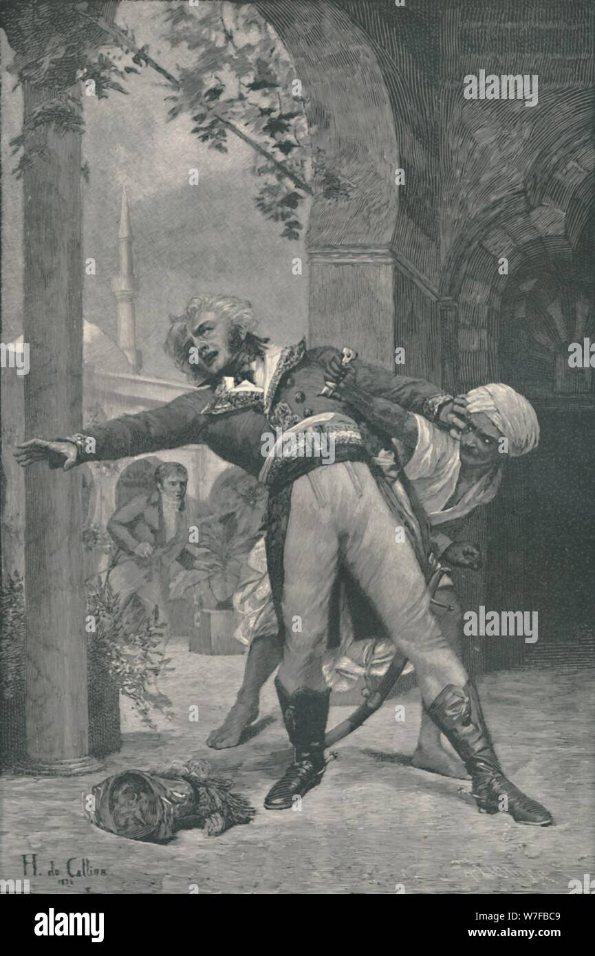 "Die Ermordung von Kléber in Kairo, 14. Juni 1800", (1896). Artist: M Haider. Stockfoto