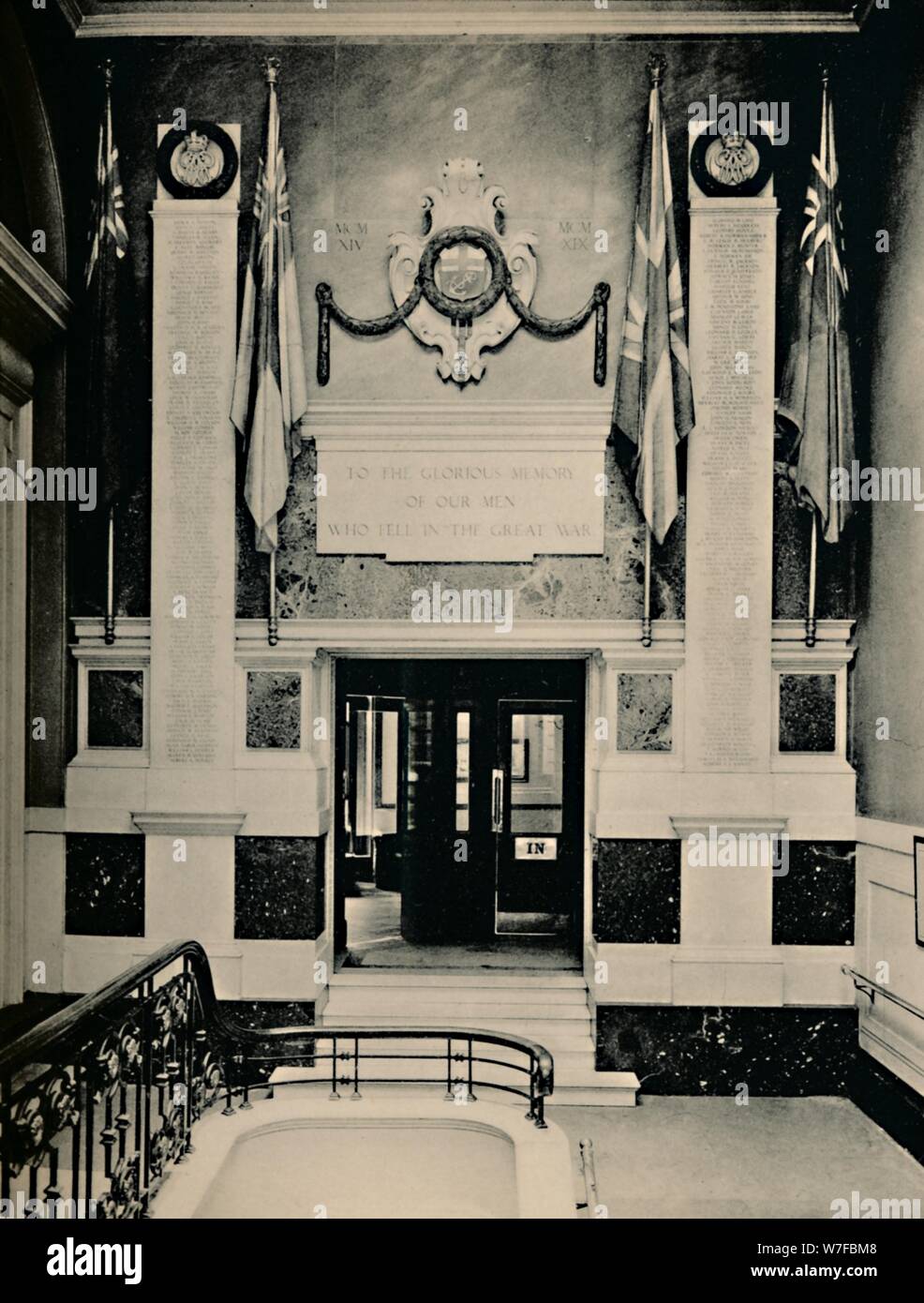 "Lloyd's War Memorial', 1928. Artist: Unbekannt. Stockfoto