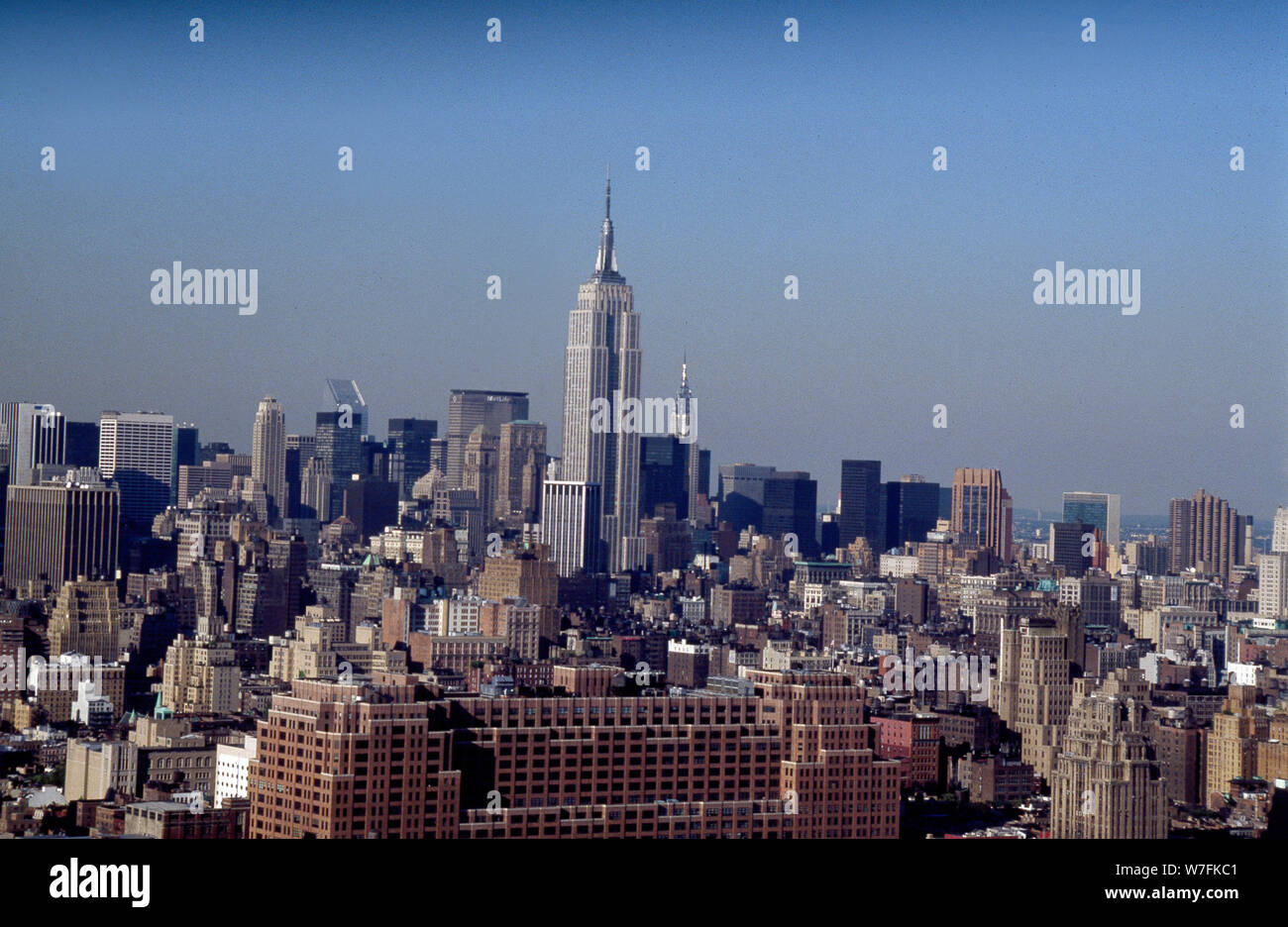 Antenne des Empire State Building in New York Stockfoto