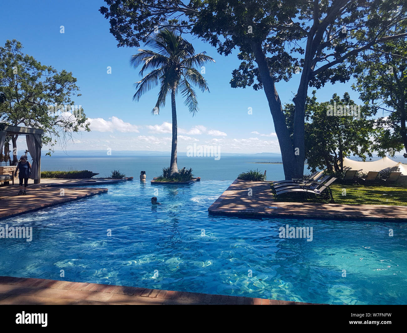 Holiday Village, Lake Kariba, Simbabwe Stockfoto