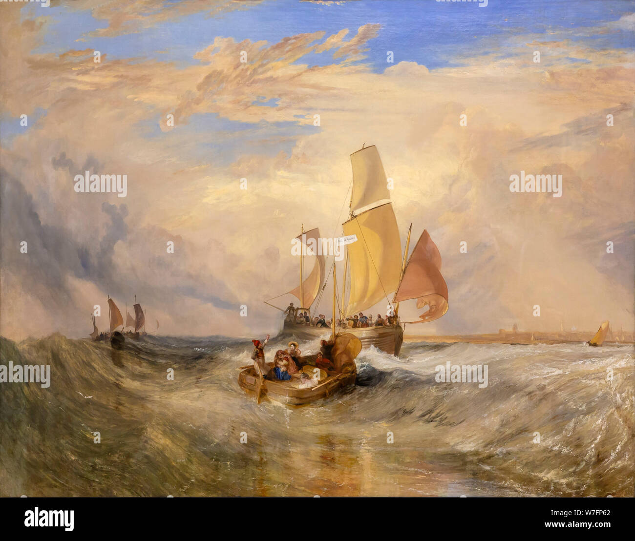 Jetzt für den Maler, Passagiere gehen an Bord, JMW Turner, 1827, Stockfoto