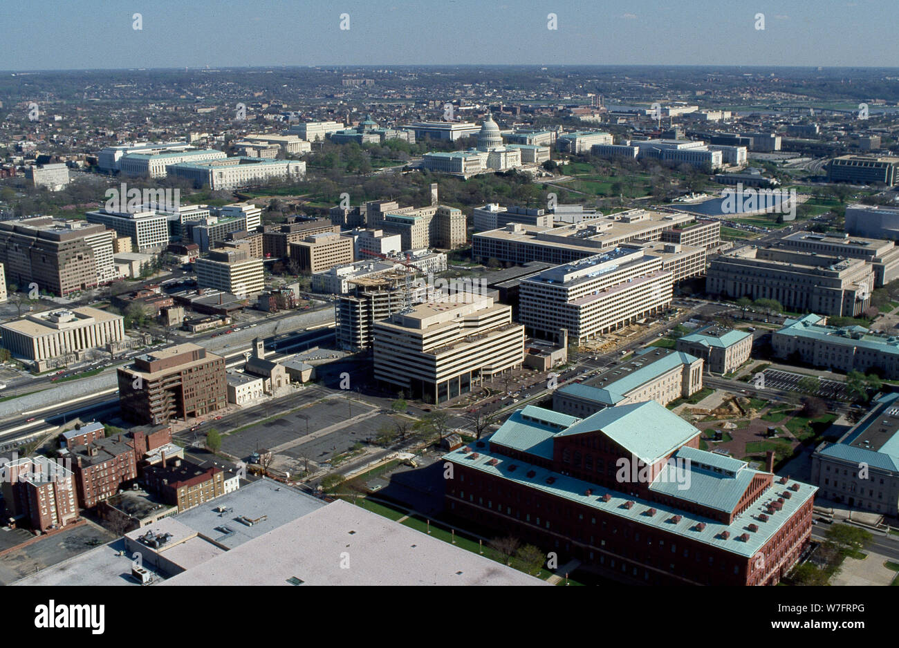 "Antenne von Washington, D.C.; Antenne von Washington, D.C.;". Stockfoto