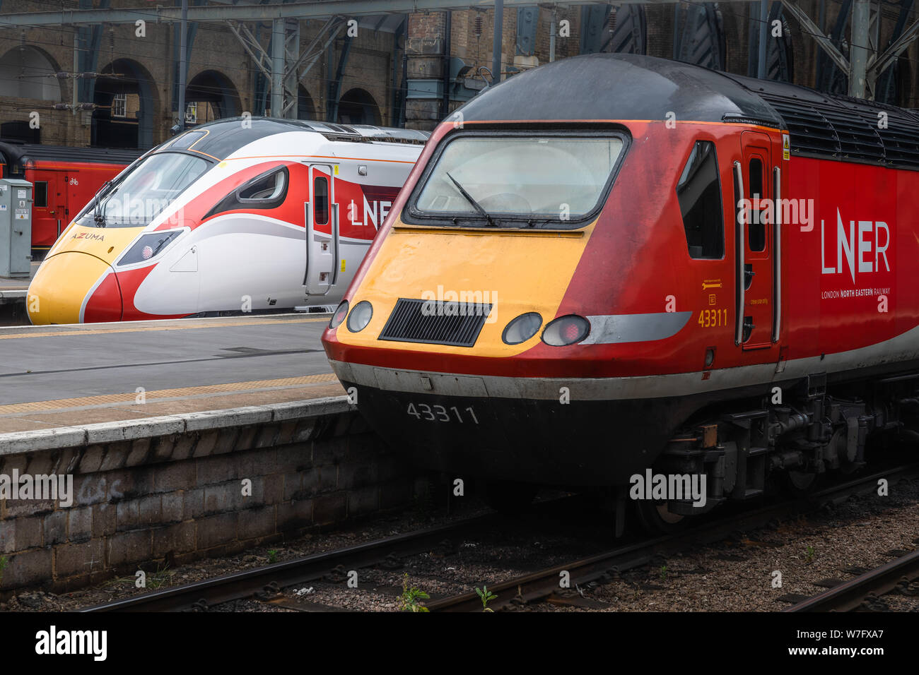 Klasse 800 Azuma Kings Cross Station Stockfoto