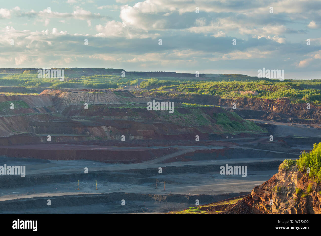 Takonit Tagebau malerische Landschaft Stockfoto