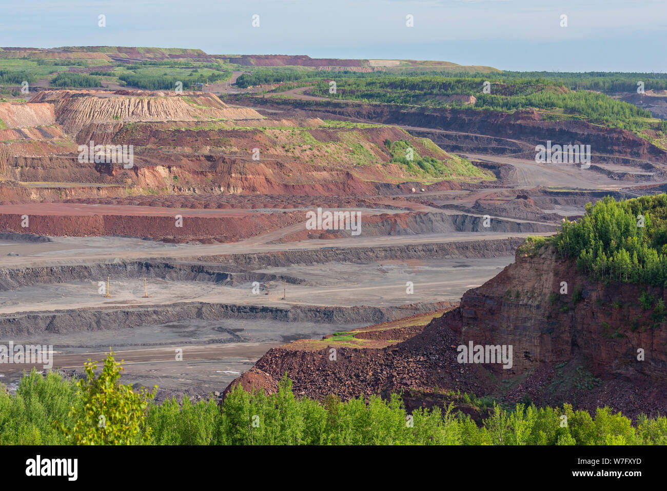 Takonit Tagebau malerische Landschaft Stockfoto