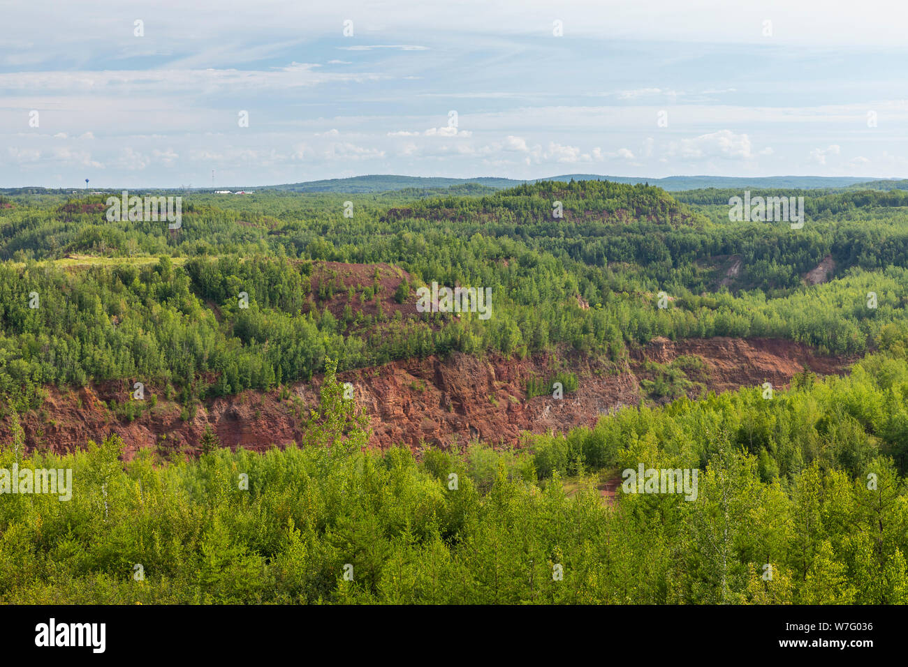 Takonit Tagebau malerische Landschaft Stockfoto