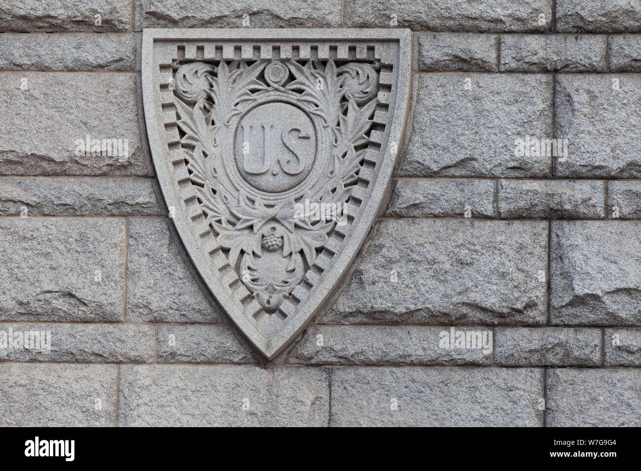 Architektonische Details alten Postgebäude an der Pennsylvania Avenue in Washington, D.C entfernt Stockfoto