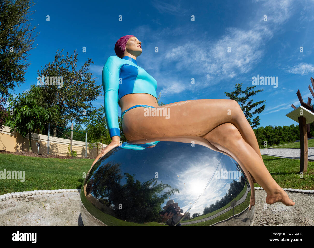 Peace River Botanische & Skulptur Gärten in Punta Gorda Florida Stockfoto