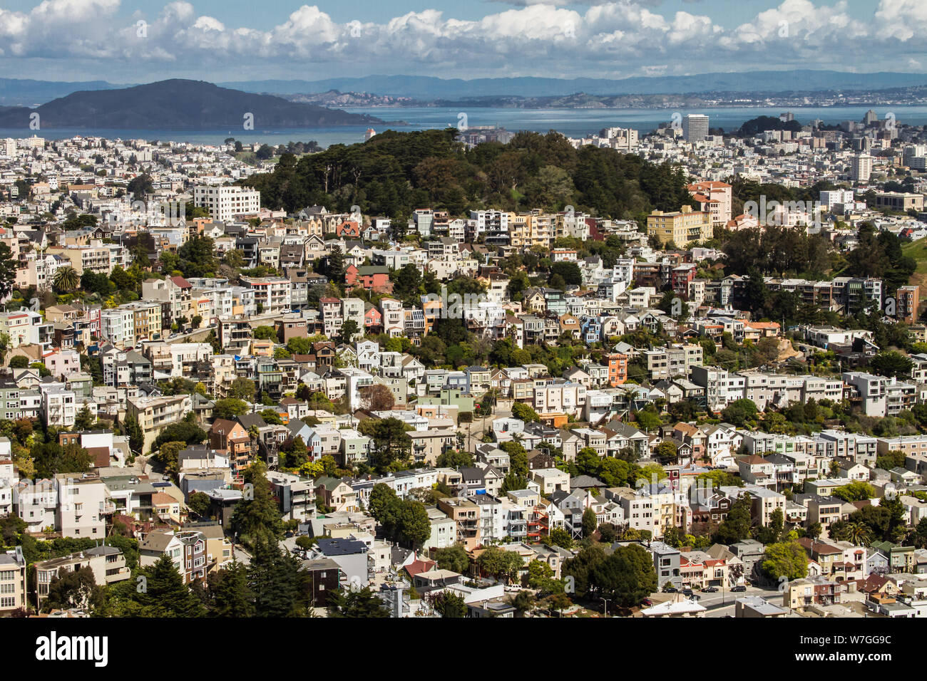 San Francisco Kalifornien Die Stadt reale Zustand Stockfoto