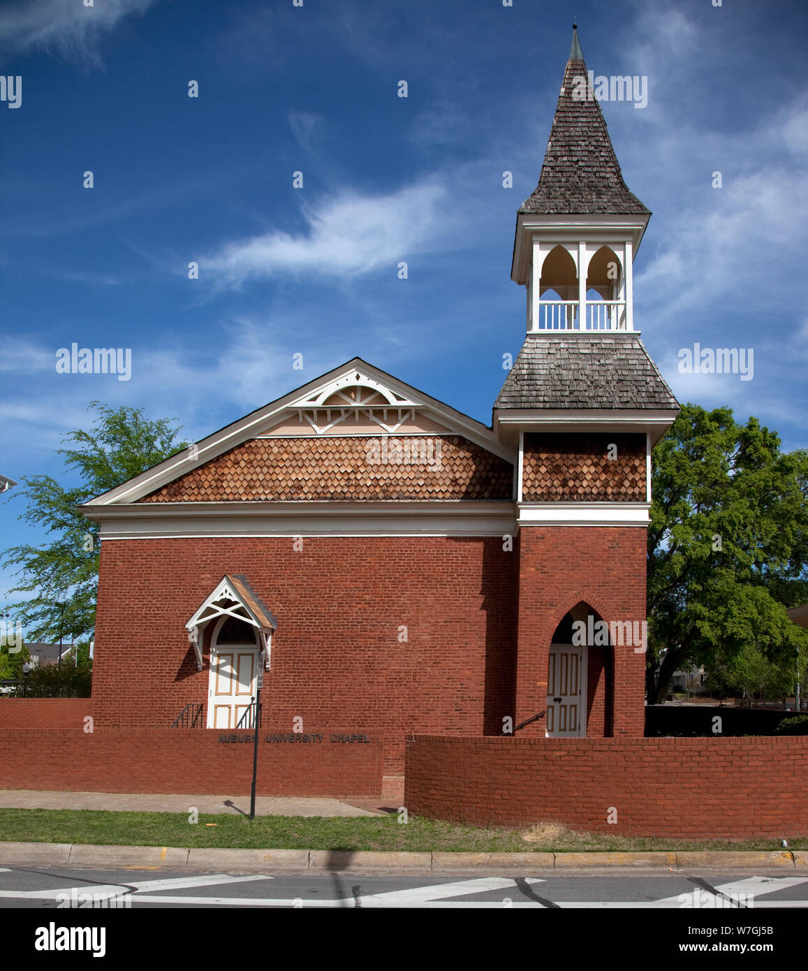 Auburn University Kapelle ist das älteste Gebäude an der ursprünglichen Position auf dem Campus der Auburn Universität in Auburn, Alabama Stockfoto