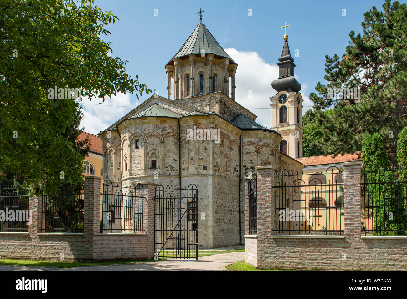 Kirche in Kloster bei Novo Hopovo, Serbien Stockfoto