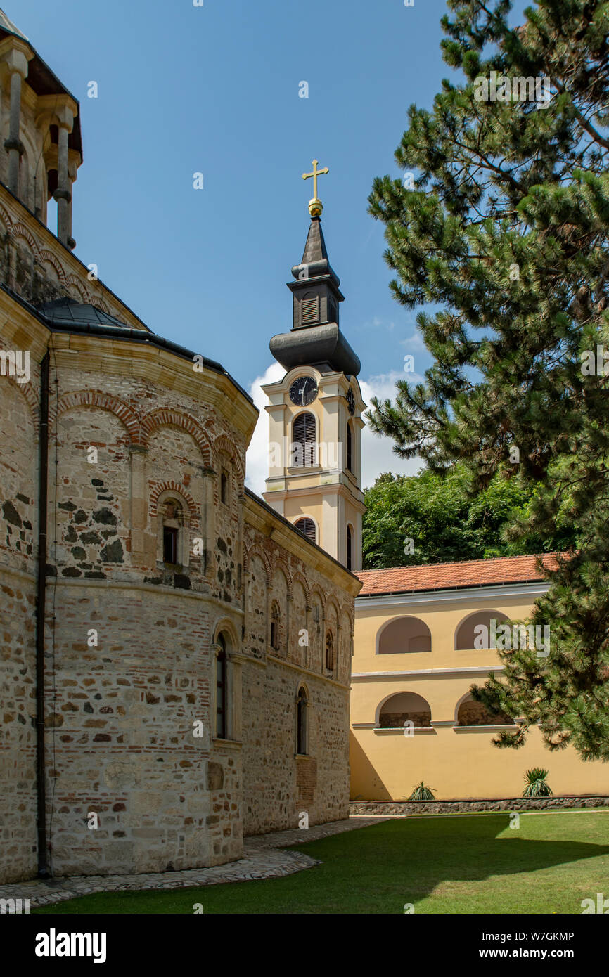 Kloster bei Novo Hopovo, Serbien Stockfoto